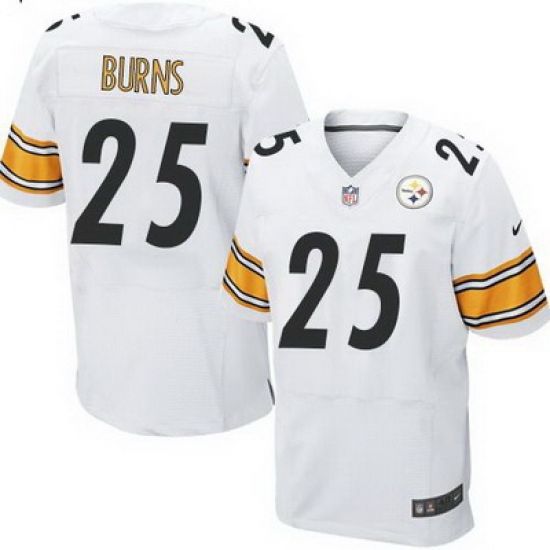 Nike Steelers #25 Artie Burns White Mens Stitched NFL Elite Jersey Nike Steelers #25 Artie Burns White Mens Stitched NFL Elite Jersey