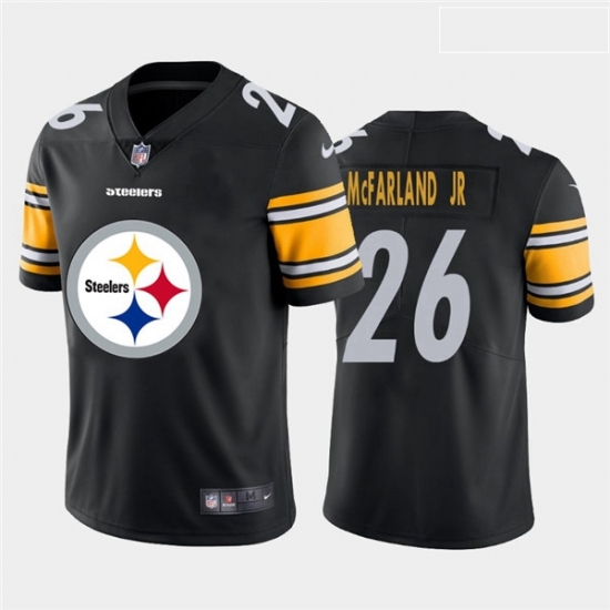 Nike Steelers 26 Anthony McFarland Jr Black Team Big Logo Vapor Untouchable Limited Jersey Nike Steelers 26 Anthony McFarland Jr Black Team Big Logo Vapor Untouchable Limited Jersey