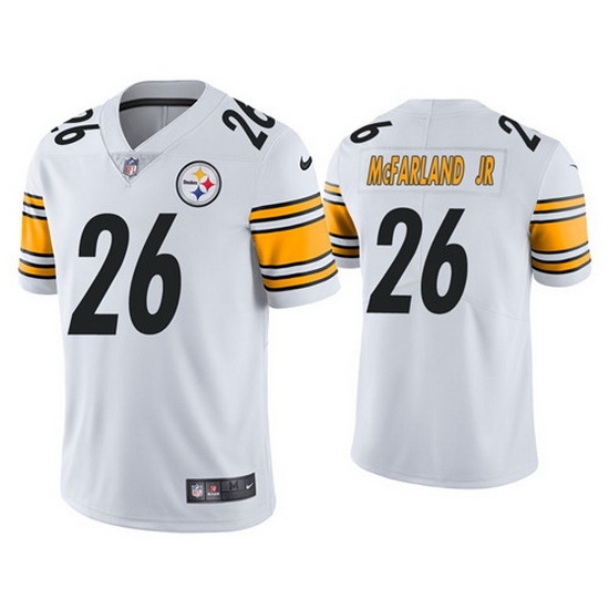 Nike Steelers 26 Anthony McFarland Jr White Team Vapor Untouchable Limited Jersey Nike Steelers 26 Anthony McFarland Jr White Team Vapor Untouchable Limited Jersey