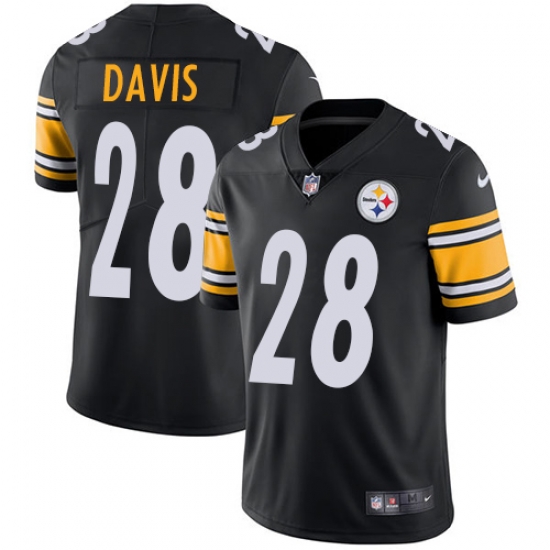 Nike Steelers #28 Sean Davis Black Team Color Mens Stitched NFL Vapor Untouchable Limited Jersey Nike Steelers #28 Sean Davis Black Team Color Mens Stitched NFL Vapor Untouchable Limited Jersey