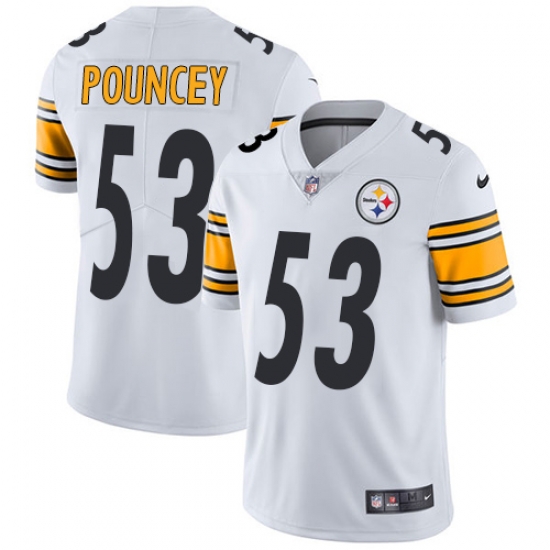 Nike Steelers #53 Maurkice Pouncey White Mens Stitched NFL Vapor Untouchable Limited Jersey Nike Steelers #53 Maurkice Pouncey White Mens Stitched NFL Vapor Untouchable Limited Jersey