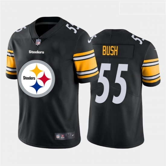 Nike Steelers 55 Devin Bush Black Team Big Logo Vapor Untouchable Limited Jersey Nike Steelers 55 Devin Bush Black Team Big Logo Vapor Untouchable Limited Jersey