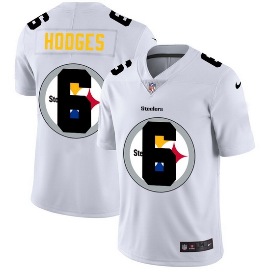 Nike Steelers 6 Devlin Hodges White Shadow Logo Limited Jersey Nike Steelers 6 Devlin Hodges White Shadow Logo Limited Jersey