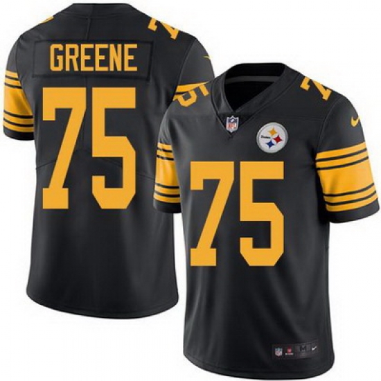 Nike Steelers #75 Joe Greene Black Mens Stitched NFL Limited Rush Jersey Nike Steelers #75 Joe Greene Black Mens Stitched NFL Limited Rush Jersey