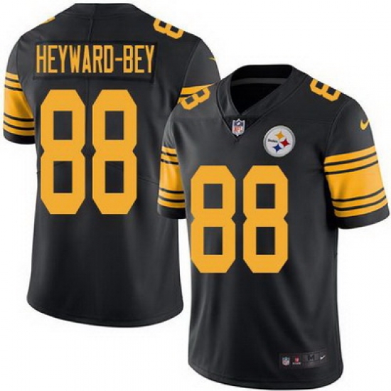 Nike Steelers #88 Darrius Heyward Bey Black Mens Stitched NFL Limited Rush Jersey Nike Steelers #88 Darrius Heyward Bey Black Mens Stitched NFL Limited Rush Jersey