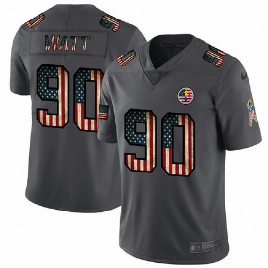 Nike Steelers 90 T J Watt 2019 Salute To Service USA Flag Fashion Limited Jersey Nike Steelers 90 T J Watt 2019 Salute To Service USA Flag Fashion Limited Jersey