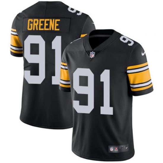 Nike Steelers #91 Kevin Greene Black Alternate Mens Stitched NFL Vapor Untouchable Limited Jersey Nike Steelers #91 Kevin Greene Black Alternate Mens Stitched NFL Vapor Untouchable Limited Jersey