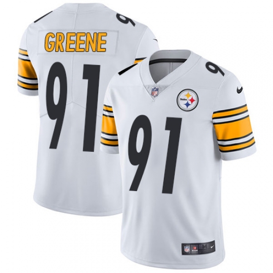 Nike Steelers #91 Kevin Greene White Mens Stitched NFL Vapor Untouchable Limited Jersey Nike Steelers #91 Kevin Greene White Mens Stitched NFL Vapor Untouchable Limited Jersey