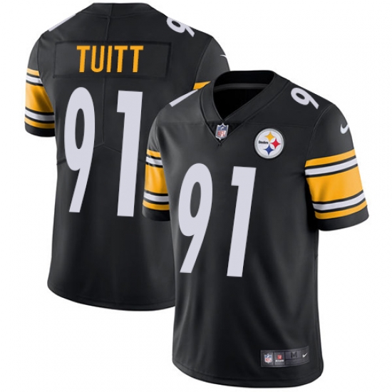 Nike Steelers #91 Stephon Tuitt Black Team Color Mens Stitched NFL Vapor Untouchable Limited Jersey Nike Steelers #91 Stephon Tuitt Black Team Color Mens Stitched NFL Vapor Untouchable Limited Jersey