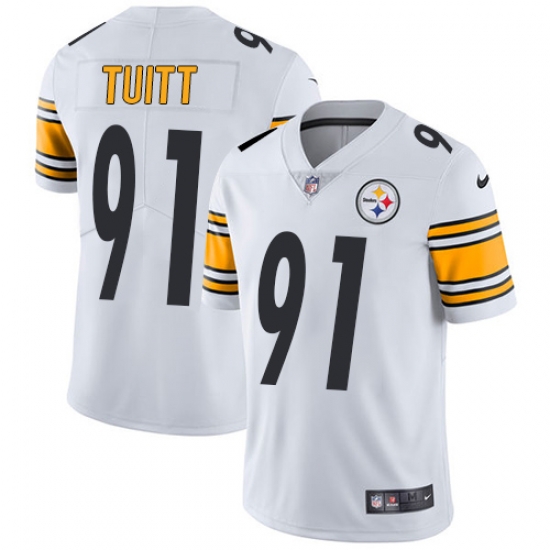 Nike Steelers #91 Stephon Tuitt White Mens Stitched NFL Vapor Untouchable Limited Jersey Nike Steelers #91 Stephon Tuitt White Mens Stitched NFL Vapor Untouchable Limited Jersey