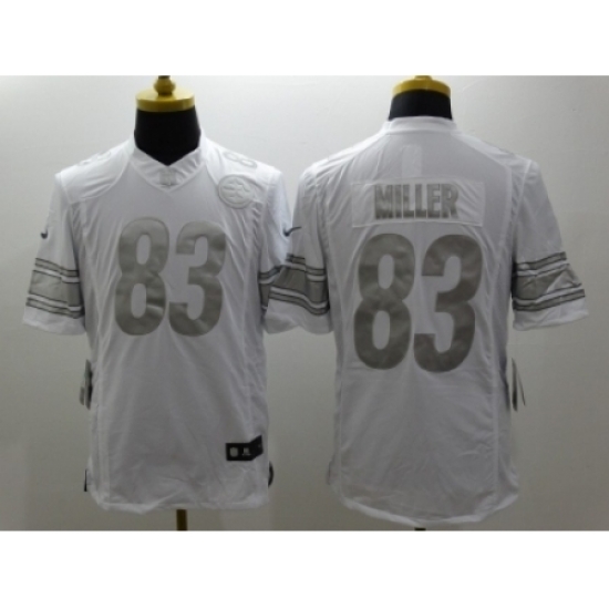 Nike pittsburgh steelers 83 Heath Miller White Game Platinum NFL Jersey Nike pittsburgh steelers 83 Heath Miller White Game Platinum NFL Jersey