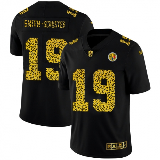 Pittsburgh Steelers 19 JuJu Smith Schuster Men Nike Leopard Print Fashion Vapor Limited NFL Jersey Black Pittsburgh Steelers 19 JuJu Smith Schuster Men Nike Leopard Print Fashion Vapor Limited NFL Jersey Black