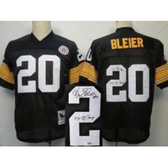 Pittsburgh Steelers 20 Bleier Black Throwback M&N Signed NFL Jerseys Pittsburgh Steelers 20 Bleier Black Throwback M&N Signed NFL Jerseys