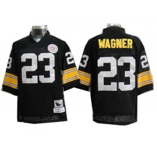Pittsburgh Steelers 23 Wagner Black Throwback NFL Jerseys Pittsburgh Steelers 23 Wagner Black Throwback NFL Jerseys