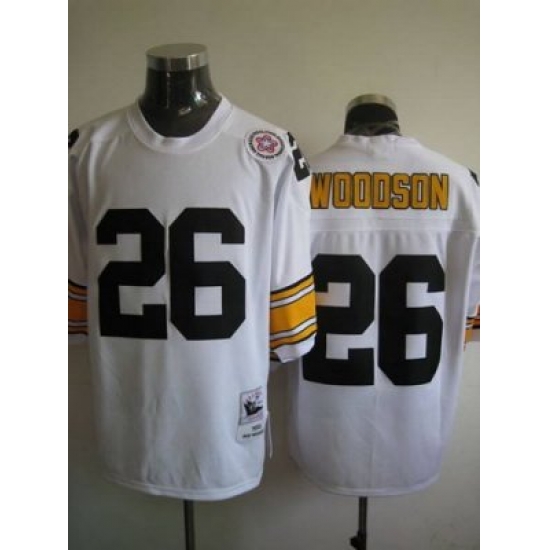 Pittsburgh Steelers 26 Rod Woodson white Mitchell And Ness Jersey Pittsburgh Steelers 26 Rod Woodson white Mitchell And Ness Jersey