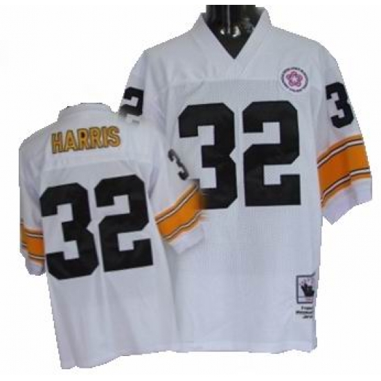 Pittsburgh Steelers 32 Franco Harris White mitchellandness throwback Pittsburgh Steelers 32 Franco Harris White mitchellandness throwback