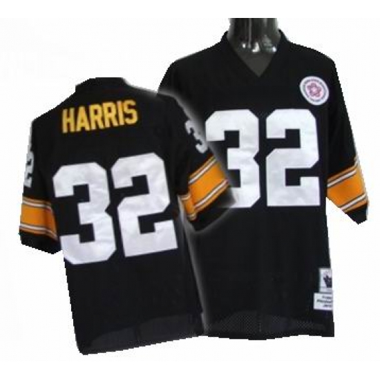 Pittsburgh Steelers 32 Franco Harris black mitchellandness throwback Pittsburgh Steelers 32 Franco Harris black mitchellandness throwback