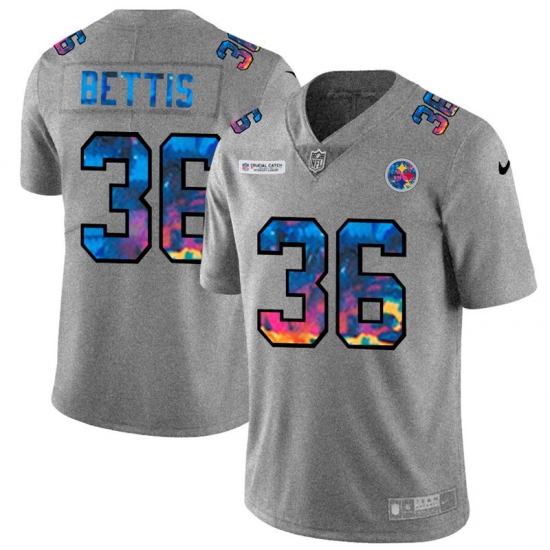 Pittsburgh Steelers 36 Jerome Bettis Men Nike Multi Color 2020 NFL Crucial Catch NFL Jersey Greyheather Pittsburgh Steelers 36 Jerome Bettis Men Nike Multi Color 2020 NFL Crucial Catch NFL Jersey Greyheather
