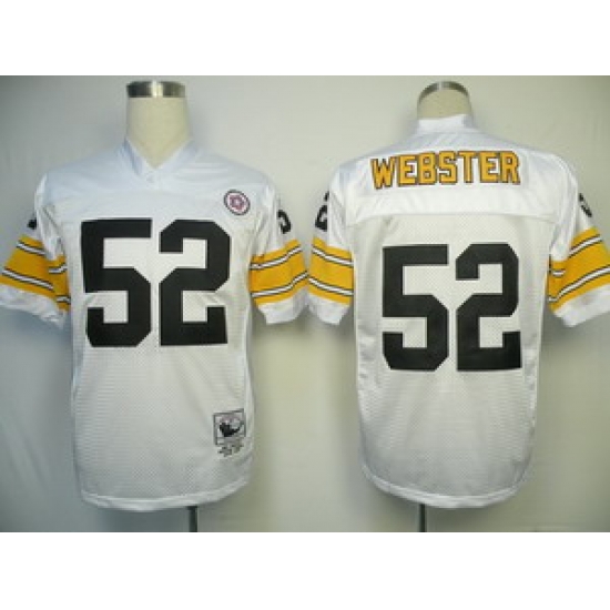 Pittsburgh Steelers 52 Mike Webster throwback White Jerseys Pittsburgh Steelers 52 Mike Webster throwback White Jerseys