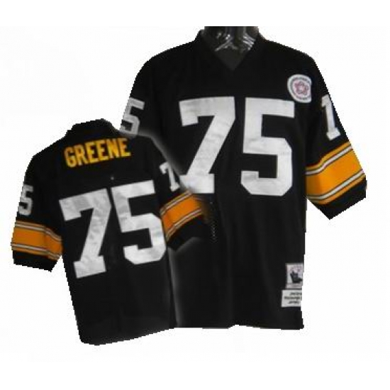 Pittsburgh Steelers 75 Joe Greene black Mitchellandness throwback jerseys Pittsburgh Steelers 75 Joe Greene black Mitchellandness throwback jerseys