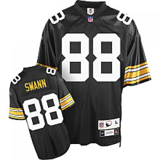 Pittsburgh Steelers 88 swann Team Color mitchellandness Jersey black Pittsburgh Steelers 88 swann Team Color mitchellandness Jersey black