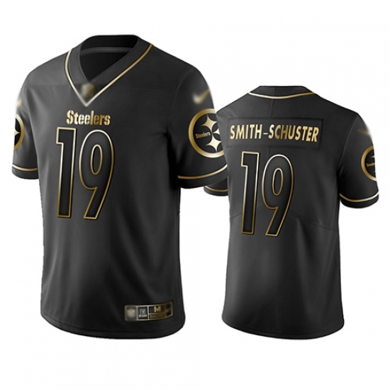 Steelers 19 JuJu Smith Schuster Black Men Stitched Football Limited Golden Edition Jersey Steelers 19 JuJu Smith Schuster Black Men Stitched Football Limited Golden Edition Jersey