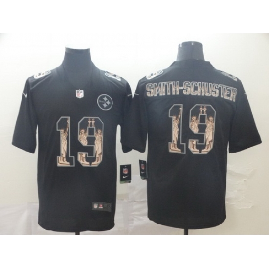 Steelers 19 JuJu Smith Schuster Black Statue Of Liberty Limited Jersey Steelers 19 JuJu Smith Schuster Black Statue Of Liberty Limited Jersey