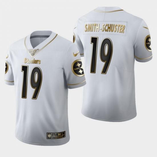 Steelers 19 JuJu Smith Schuster White 100th Season Vapor Untouchable Limited Jersey Steelers 19 JuJu Smith Schuster White 100th Season Vapor Untouchable Limited Jersey