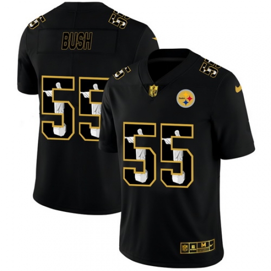 Steelers 55 Devin Bush Black Jesus Faith Edition Limited Jersey Steelers 55 Devin Bush Black Jesus Faith Edition Limited Jersey