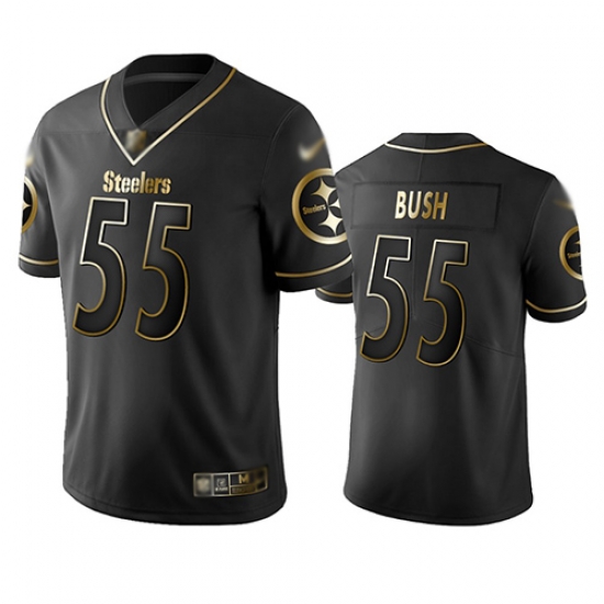 Steelers 55 Devin Bush Black Men Stitched Football Limited Golden Edition Jersey Steelers 55 Devin Bush Black Men Stitched Football Limited Golden Edition Jersey