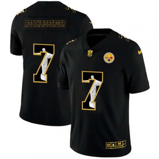 Steelers 7 Ben Roethlisberger Black Jesus Faith Edition Limited Jersey Steelers 7 Ben Roethlisberger Black Jesus Faith Edition Limited Jersey