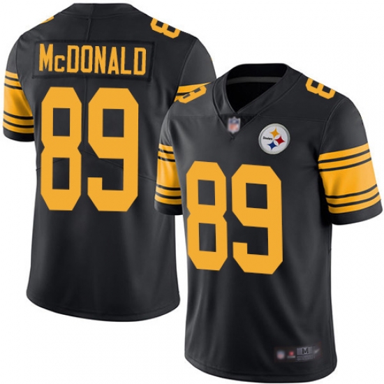 Steelers 89 Vance McDonald Black Men Stitched Football Limited Rush Jersey Steelers 89 Vance McDonald Black Men Stitched Football Limited Rush Jersey