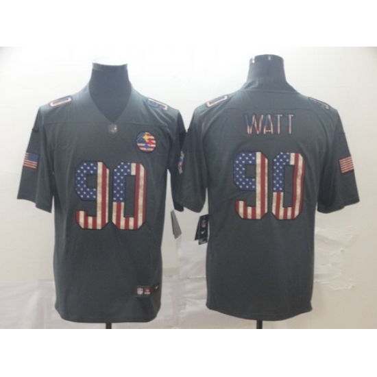 Steelers 90 T J Watt 2019 Salute To Service USA Flag Fashion Limited Jersey Steelers 90 T J Watt 2019 Salute To Service USA Flag Fashion Limited Jersey