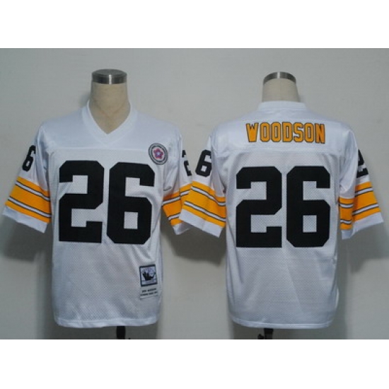 nfl pittsburgh steelers 26 woodson throwback white nfl pittsburgh steelers 26 woodson throwback white