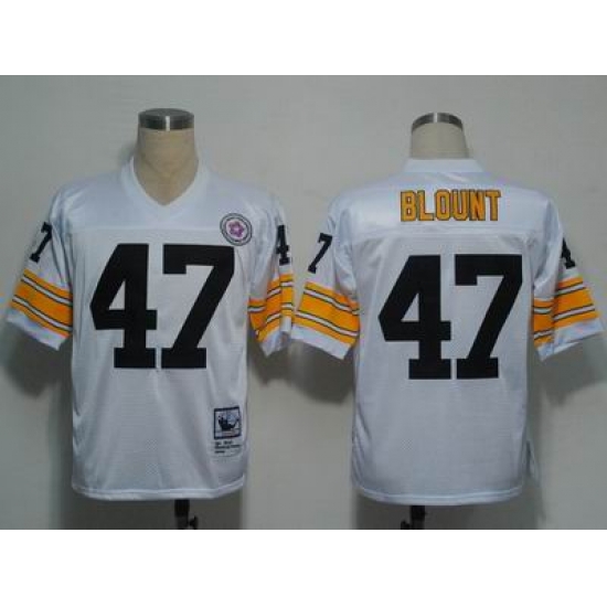 nfl pittsburgh steelers 47 blount throwback white nfl pittsburgh steelers 47 blount throwback white
