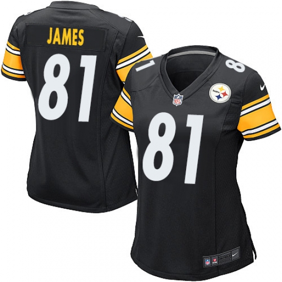 Nike Jesse James Womens Black #81 NFL Road Pittsburgh Steelers Jersey Nike Jesse James Womens Black #81 NFL Road Pittsburgh Steelers Jersey