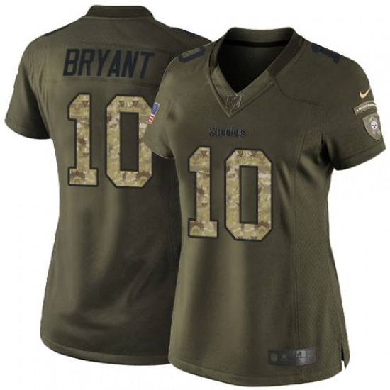 Nike Steelers #10 Martavis Bryant Green Womens Stitched NFL Limited Salute to Service Jersey Nike Steelers #10 Martavis Bryant Green Womens Stitched NFL Limited Salute to Service Jersey