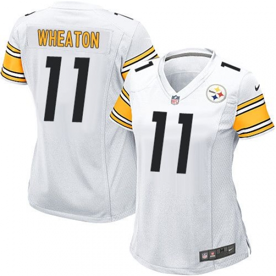 Nike Steelers #11 Markus Wheaton White Womens Stitched NFL Elite Jersey Nike Steelers #11 Markus Wheaton White Womens Stitched NFL Elite Jersey