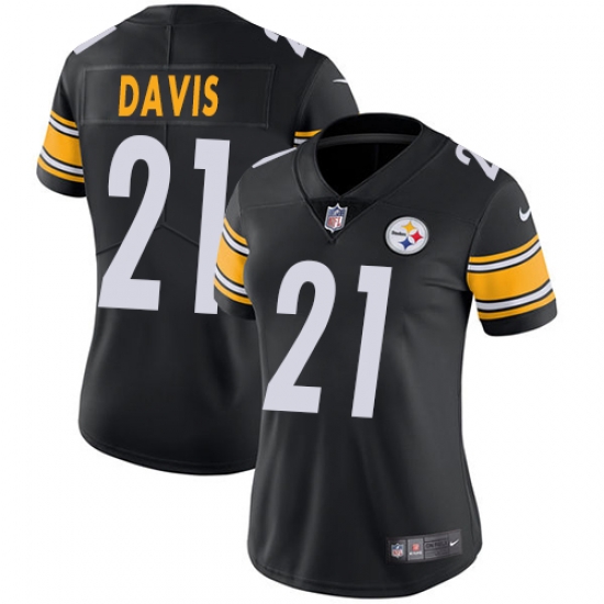 Nike Steelers #21 Sean Davis Black Team Color Womens Stitched NFL Vapor Untouchable Limited Jersey Nike Steelers #21 Sean Davis Black Team Color Womens Stitched NFL Vapor Untouchable Limited Jersey