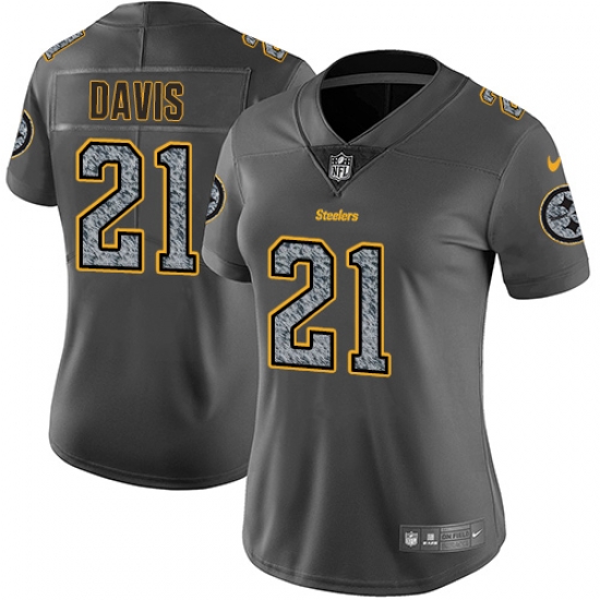 Nike Steelers #21 Sean Davis Gray Static Womens Stitched NFL Vapor Untouchable Limited Jersey Nike Steelers #21 Sean Davis Gray Static Womens Stitched NFL Vapor Untouchable Limited Jersey