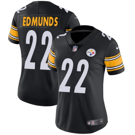 Nike Steelers #22 Terrell Edmunds Black Team Color Womens Stitched NFL Vapor Untouchable Limited Jersey Nike Steelers #22 Terrell Edmunds Black Team Color Womens Stitched NFL Vapor Untouchable Limited Jersey