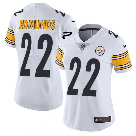 Nike Steelers #22 Terrell Edmunds White Womens Stitched NFL Vapor Untouchable Limited Jersey Nike Steelers #22 Terrell Edmunds White Womens Stitched NFL Vapor Untouchable Limited Jersey