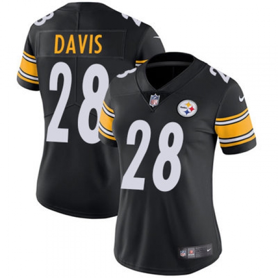 Nike Steelers #28 Sean Davis Black Team Color Womens Stitched NFL Vapor Untouchable Limited Jersey Nike Steelers #28 Sean Davis Black Team Color Womens Stitched NFL Vapor Untouchable Limited Jersey