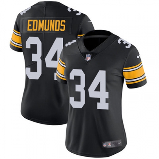 Nike Steelers #34 Terrell Edmunds Black Alternate Womens Stitched NFL Vapor Untouchable Limited Jersey Nike Steelers #34 Terrell Edmunds Black Alternate Womens Stitched NFL Vapor Untouchable Limited Jersey