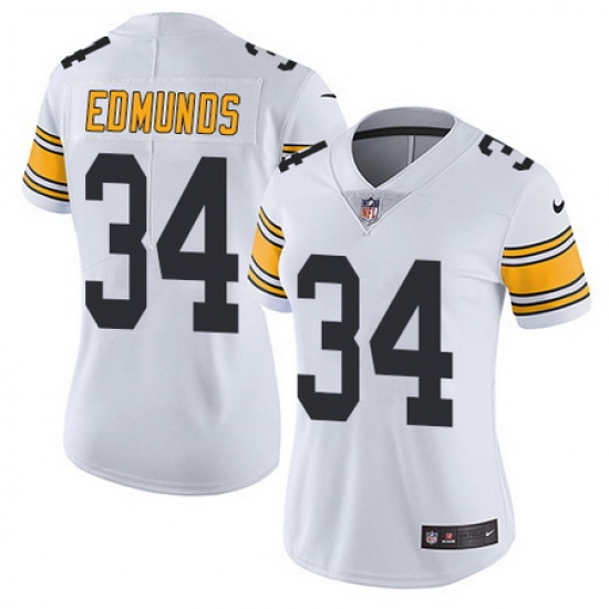 Nike Steelers #34 Terrell Edmunds White Womens Stitched NFL Vapor Untouchable Limited Jersey Nike Steelers #34 Terrell Edmunds White Womens Stitched NFL Vapor Untouchable Limited Jersey