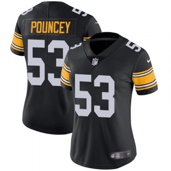 Nike Steelers #53 Maurkice Pouncey Black Alternate Womens Stitched NFL Vapor Untouchable Limited Jersey Nike Steelers #53 Maurkice Pouncey Black Alternate Womens Stitched NFL Vapor Untouchable Limited Jersey