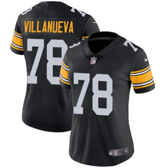 Nike Steelers #78 Alejandro Villanueva Black Alternate Womens Stitched NFL Vapor Untouchable Limited Jersey Nike Steelers #78 Alejandro Villanueva Black Alternate Womens Stitched NFL Vapor Untouchable Limited Jersey