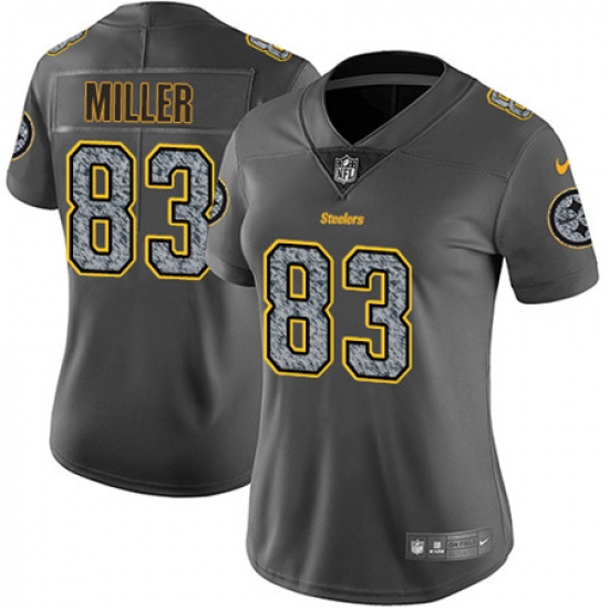 Nike Steelers #83 Heath Miller Gray Static Womens NFL Vapor Untouchable Game Jersey Nike Steelers #83 Heath Miller Gray Static Womens NFL Vapor Untouchable Game Jersey