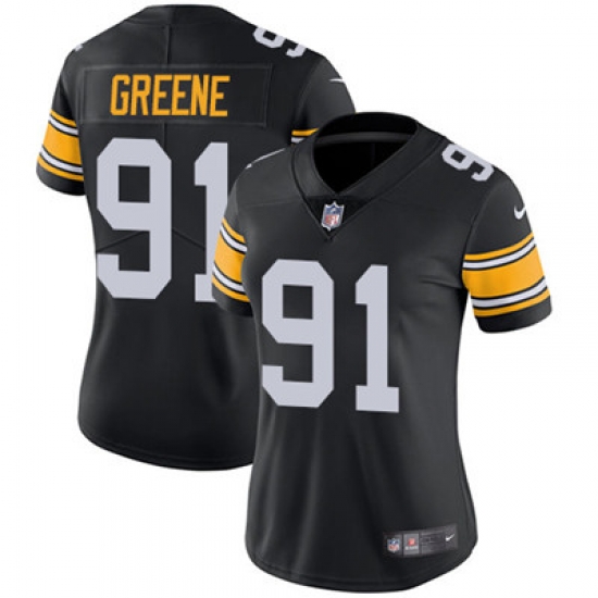 Nike Steelers #91 Kevin Greene Black Alternate Womens Stitched NFL Vapor Untouchable Limited Jersey Nike Steelers #91 Kevin Greene Black Alternate Womens Stitched NFL Vapor Untouchable Limited Jersey