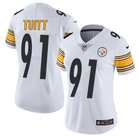 Nike Steelers #91 Stephon Tuitt White Womens Stitched NFL Vapor Untouchable Limited Jersey Nike Steelers #91 Stephon Tuitt White Womens Stitched NFL Vapor Untouchable Limited Jersey
